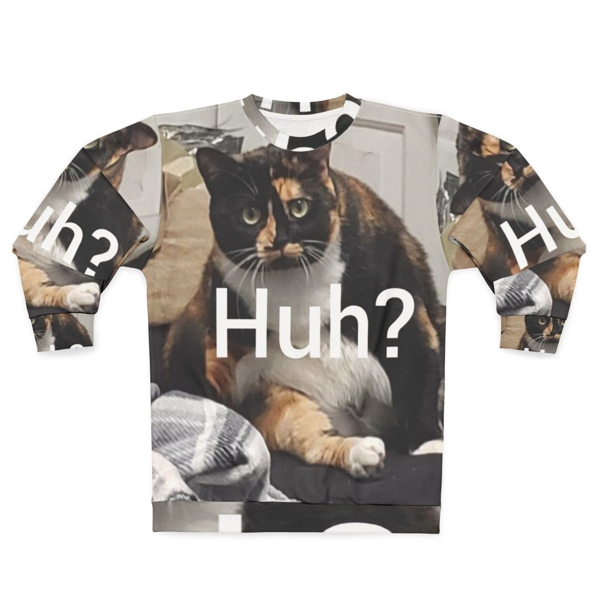 Funny Huh Cat Meme Sweatshirt