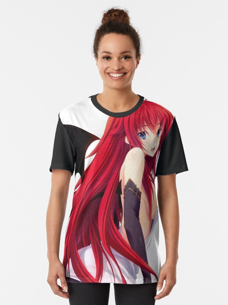 Rias Gremory Anime Graphic T-Shirt, Highschool DxD Merchandise - Women