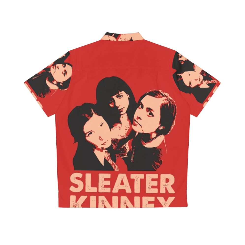 Sleater Kinney Vintage Hawaiian Shirt - Back