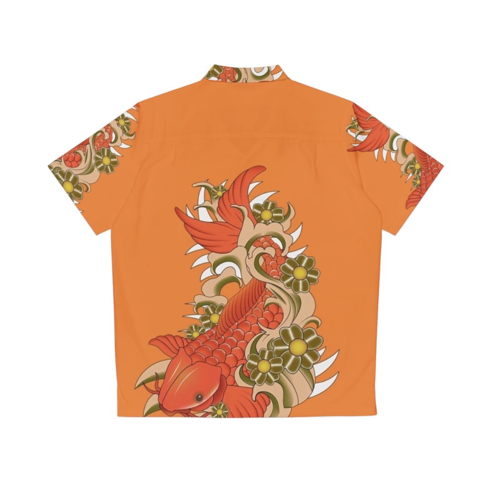 Kai fish Hawaiian shirt with vibrant tropical fish design - Back