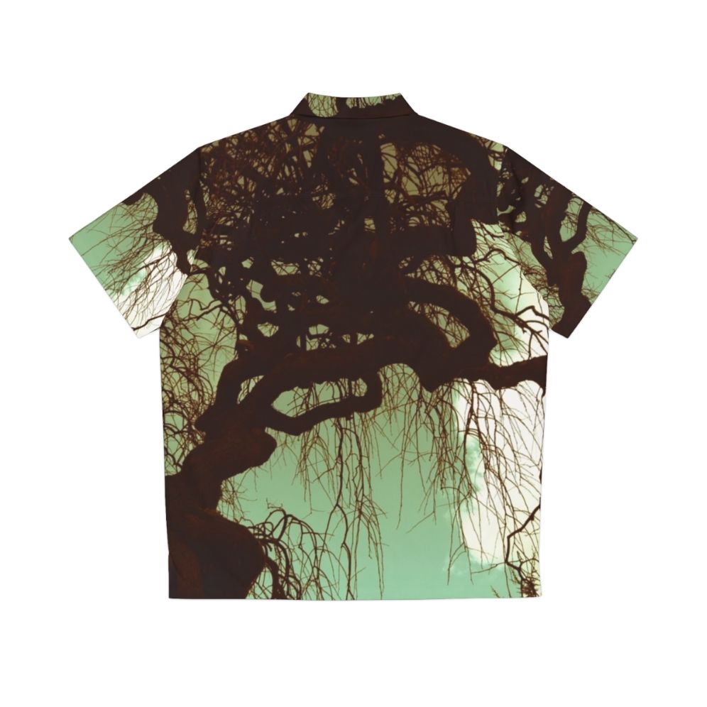 Enchanting Hawaiian Shirt with Forest Nature and Vintage Sky - Back