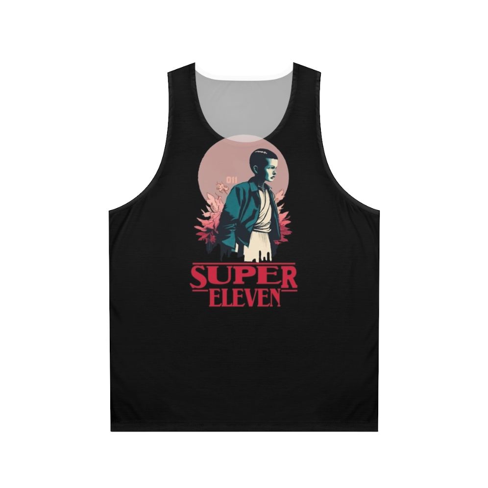 Stranger Things Eleven Black Unisex Tank Top