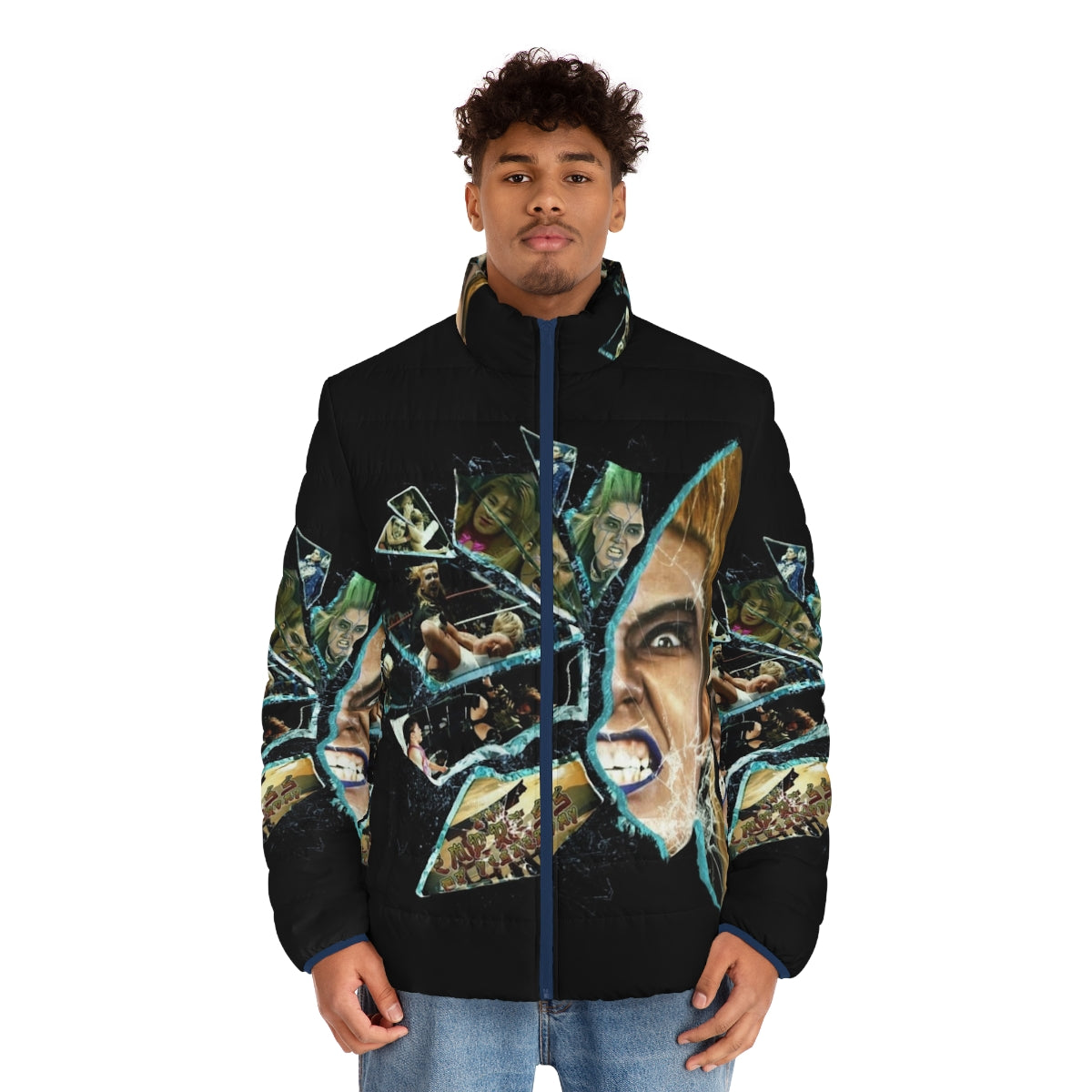 Bull Nakano Puffer Jacket featuring the Empress of Yesterday design - men front