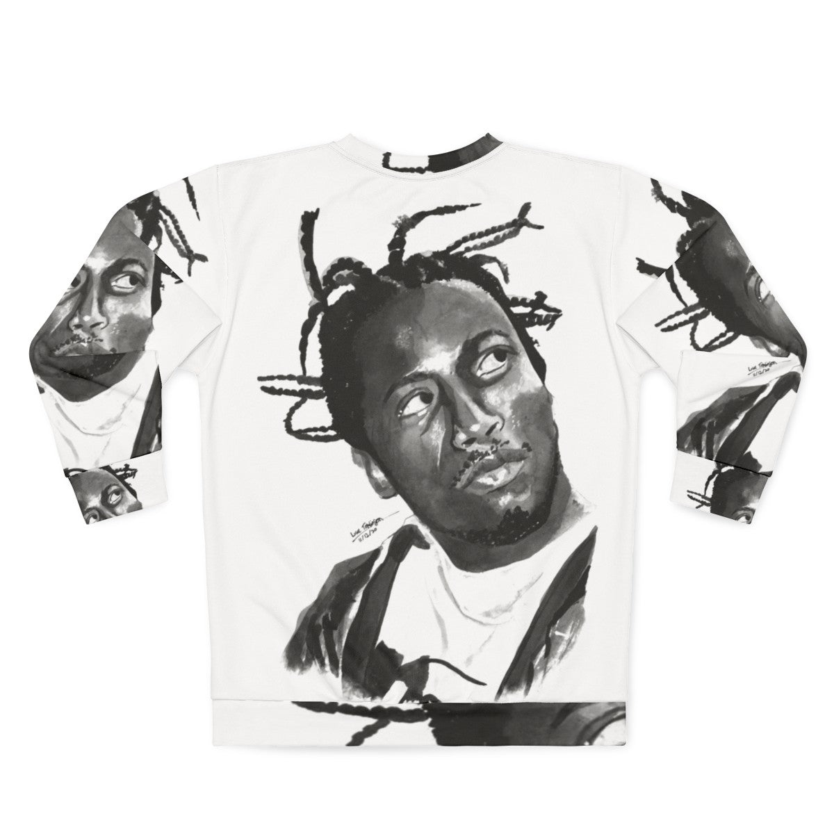 ODB Ink Portrait 2 Hip Hop Sweatshirt - Back