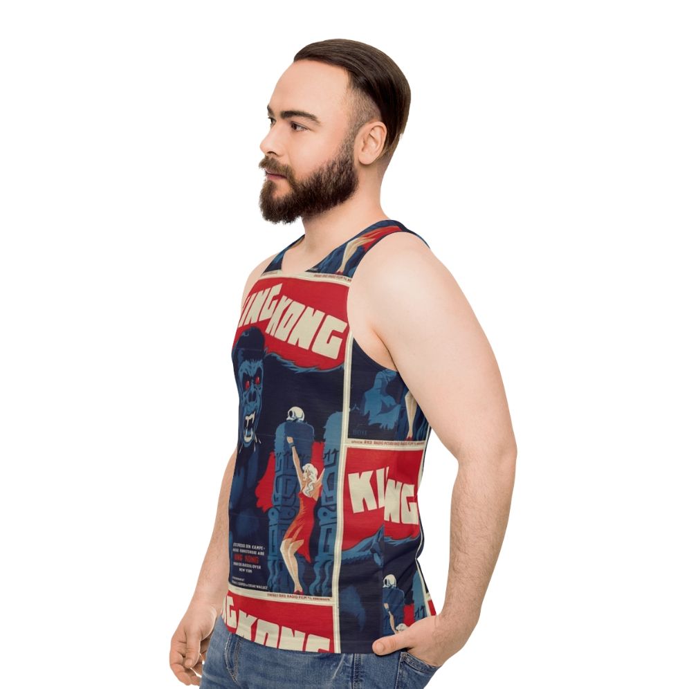 Vintage King Kong Monster Unisex Tank Top - men side