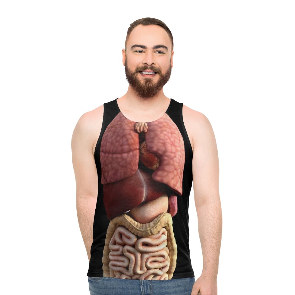 Humorous "My Internal Organs" unisex tank top - men