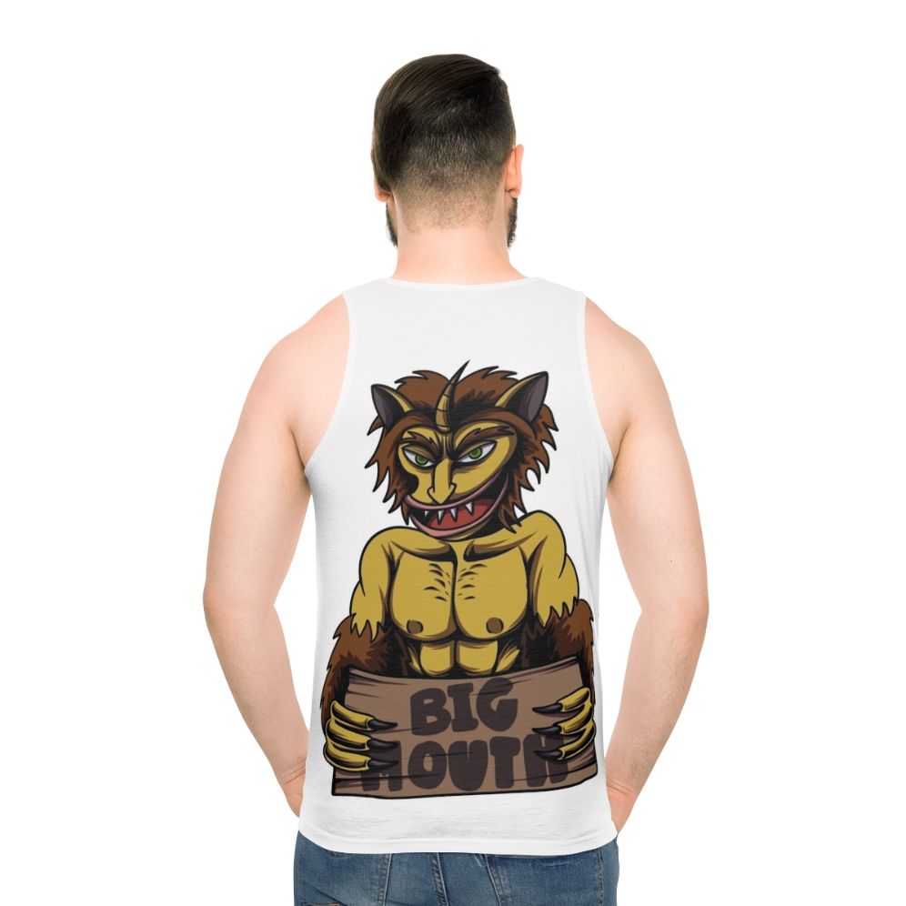 Big Mouth Netflix Unisex Tank Top - men back