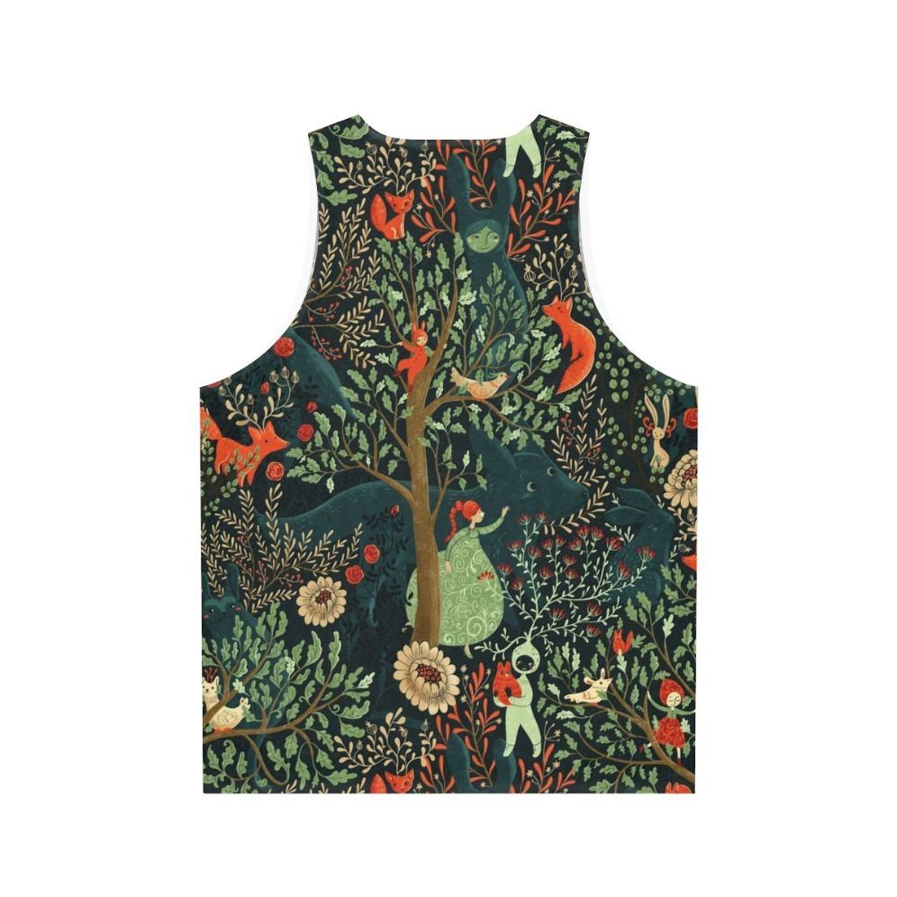 Whimsical Wonderland Enchanted Forest Fairy Tale Floral Tank Top - Back