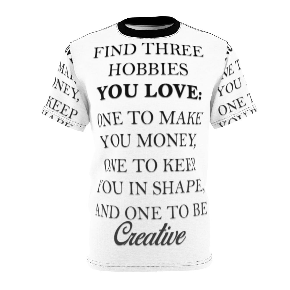 Hobbies T-Shirt with All-Over Print Design