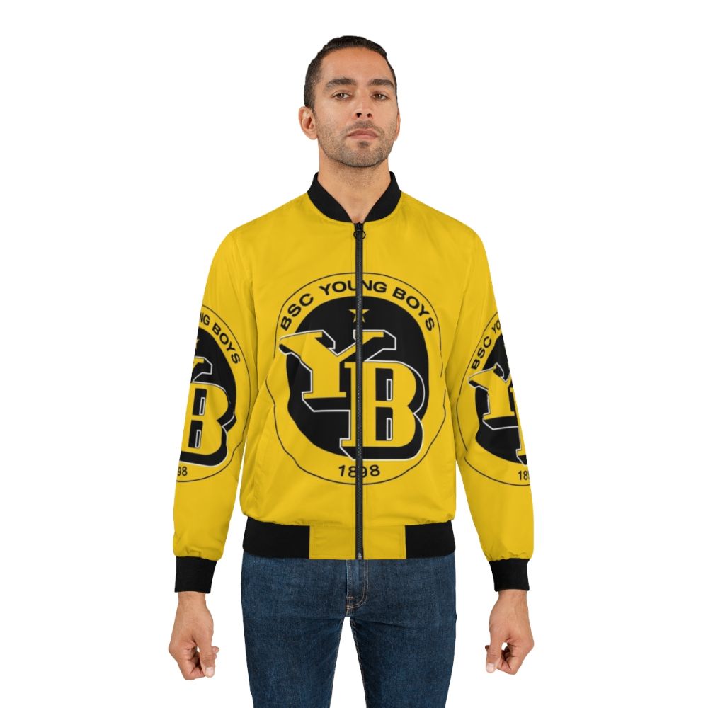 BSC Young Boys Football Club Bomber Jacket with team logo - Lifestyle