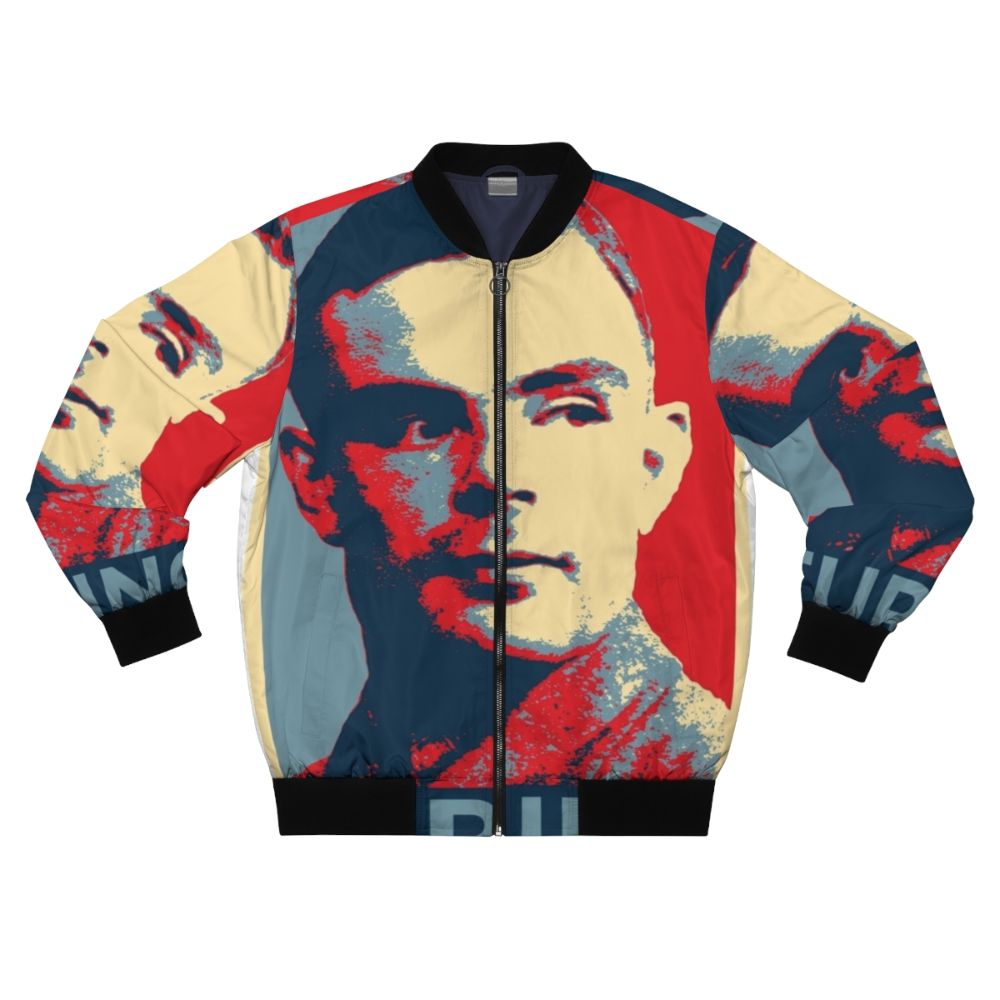 Alan Turing Bomber Jacket - Computer Geek WW2 Inspired