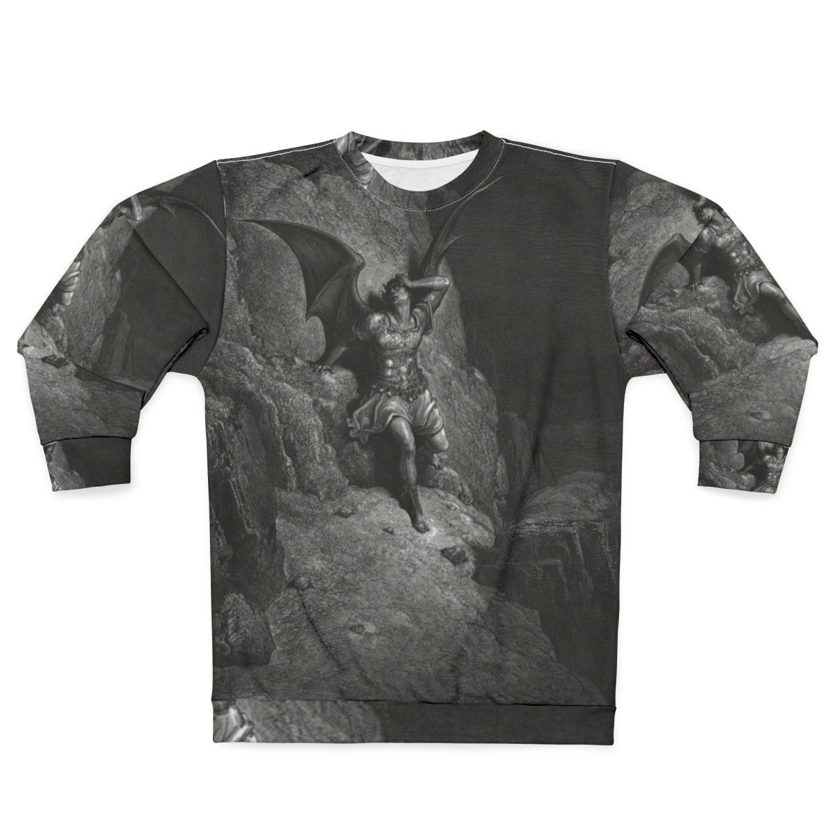 Gustave Dore The Fall Of Satan 1866 Sweatshirt