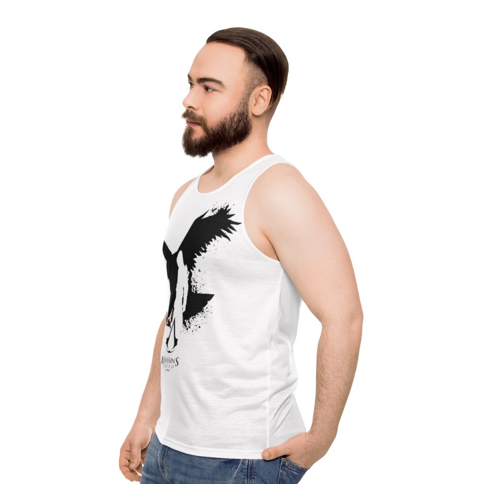 Assassin's Creed unisex tank top with game characters - men side