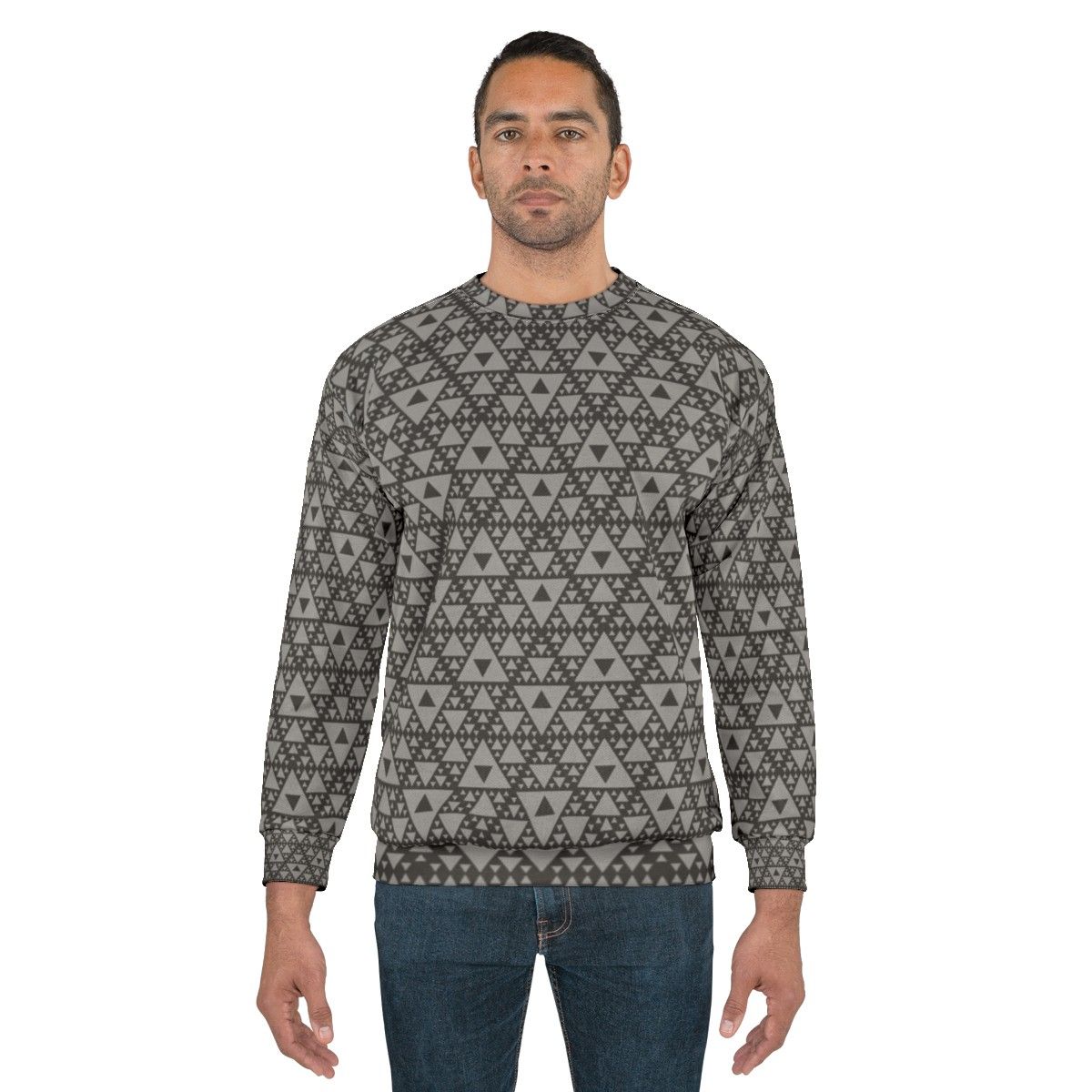 Motion Capture Triangle Pattern Sweatshirt - men