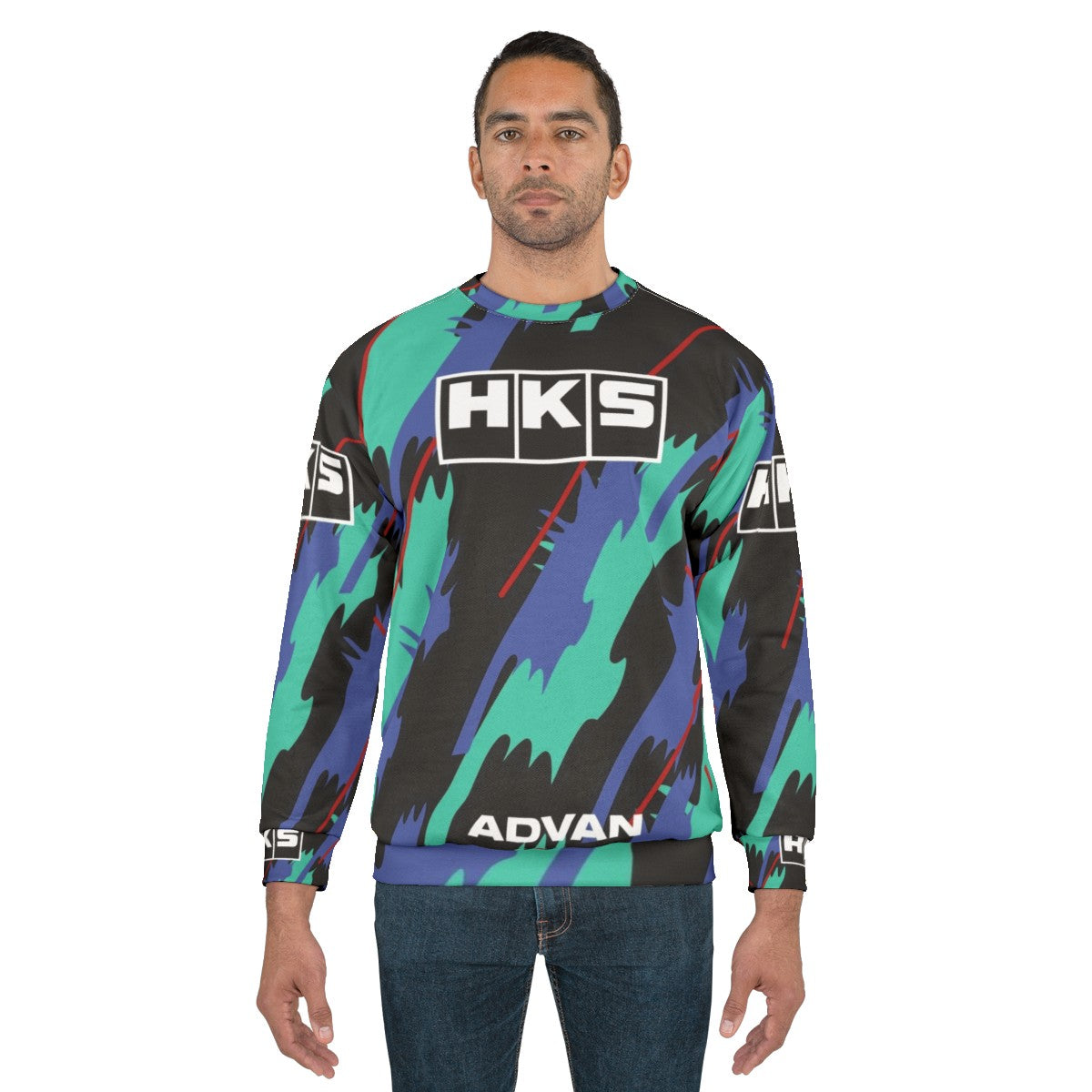 HKS Retro Livery Sweatshirt - Automotive JDM Car Apparel - men