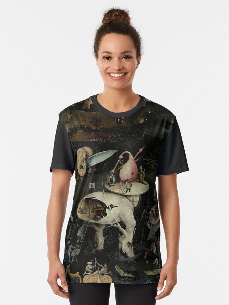 Hieronymus Bosch "Garden of Earthly Delights" Hell Graphic T-Shirt - Women