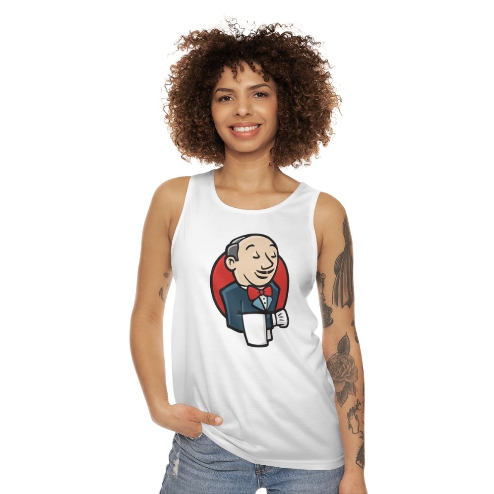 Jenkins Logo Unisex Java Developer Tank Top - women