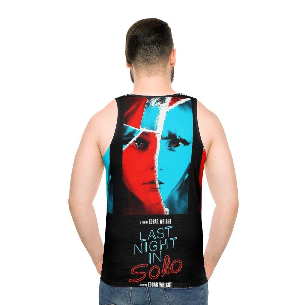 Last Night in Soho Unisex Horror Thriller Tank Top - men back