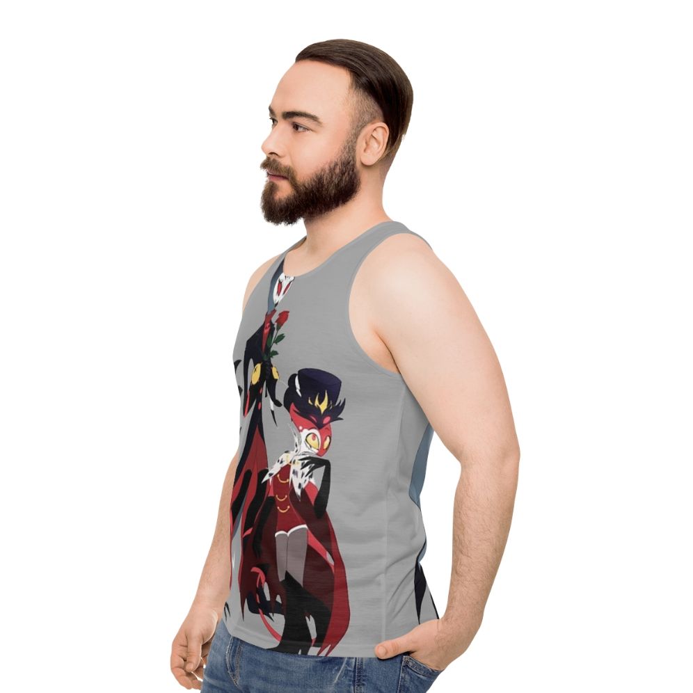 Helluva Boss Stolas Unisex Tank Top - men side