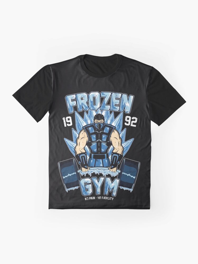 Mortal Kombat SubZero Gym Graphic T-Shirt - Flat lay