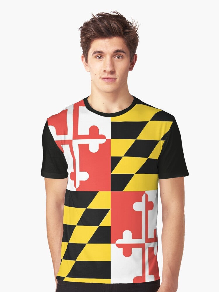 Maryland State Flag Graphic T-Shirt - Men