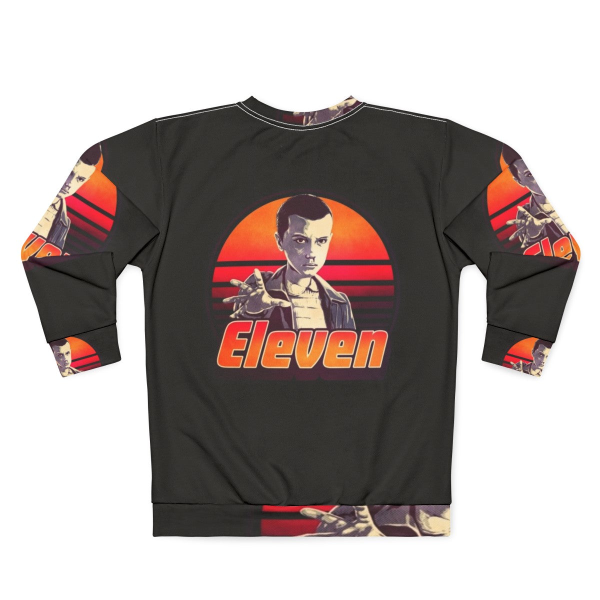 Stranger Things Eleven Retro 80s Sweatshirt - Back