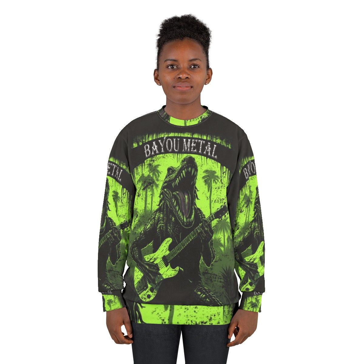 Bayou Metal Alligator Sweatshirt - women