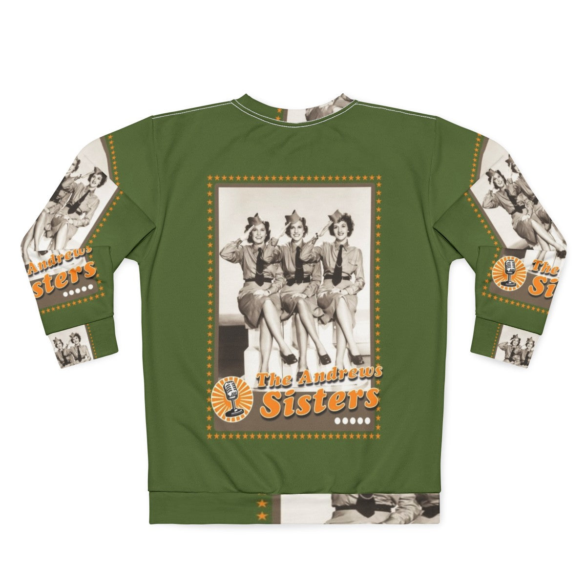 The Andrews Sisters Vintage Sweatshirt for Music Enthusiasts - Back