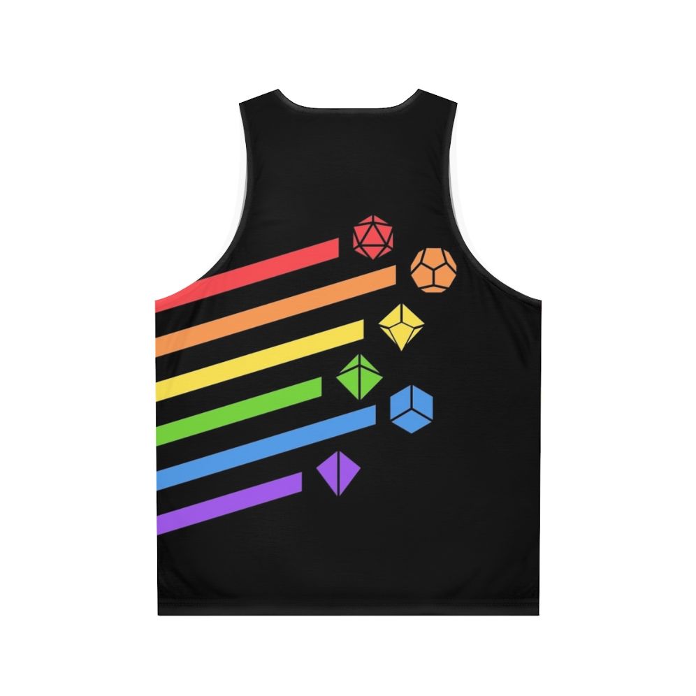 Tabletop RPG Dice Set Unisex Tank Top - Back