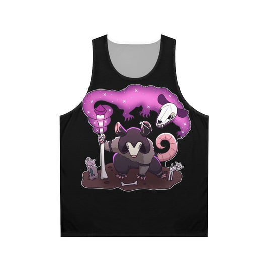 Necromancer Opossum Unisex Fantasy Tank Top