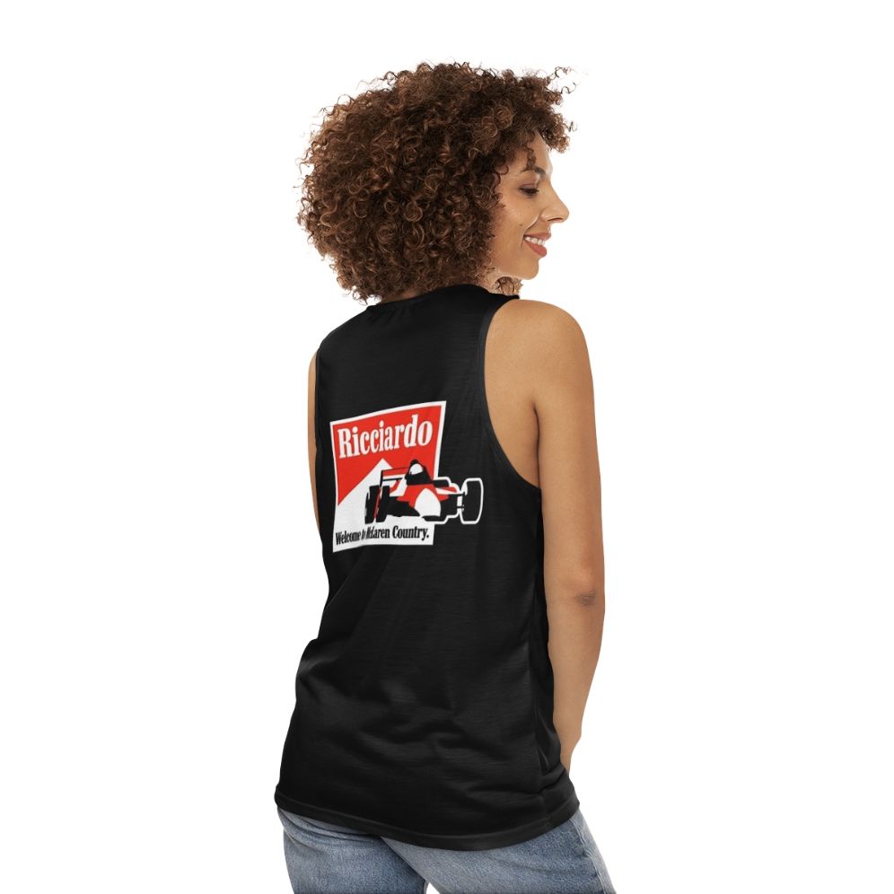 Ricciardo 2021 Unisex Formula 1 Racing Tank Top - women back