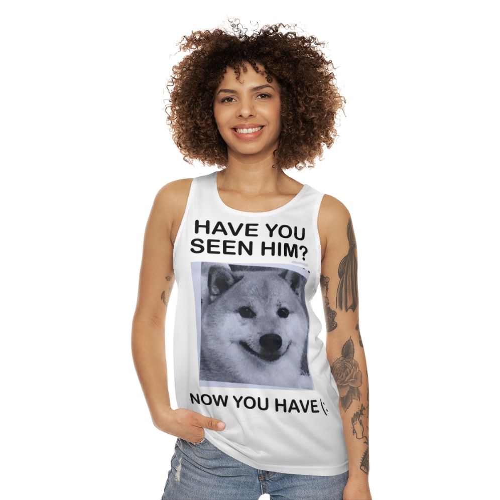 Shiba Inu meme unisex tank top - women