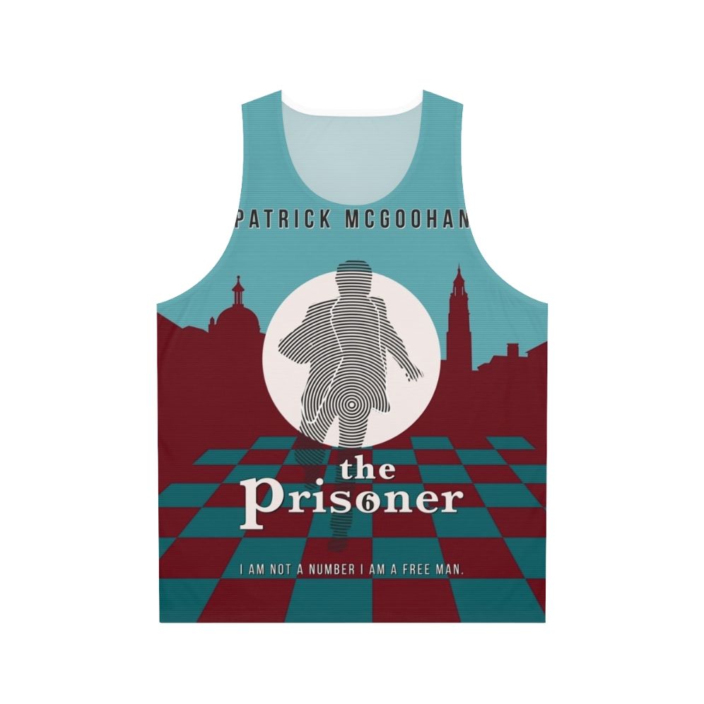 The Prisoner Unisex Tank Top featuring Patrick McGoohan as Number 6