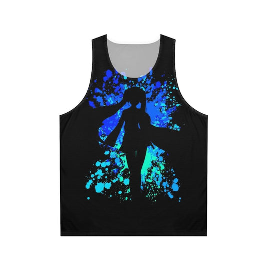 Vocaloid inspired paint splatter unisex tank top