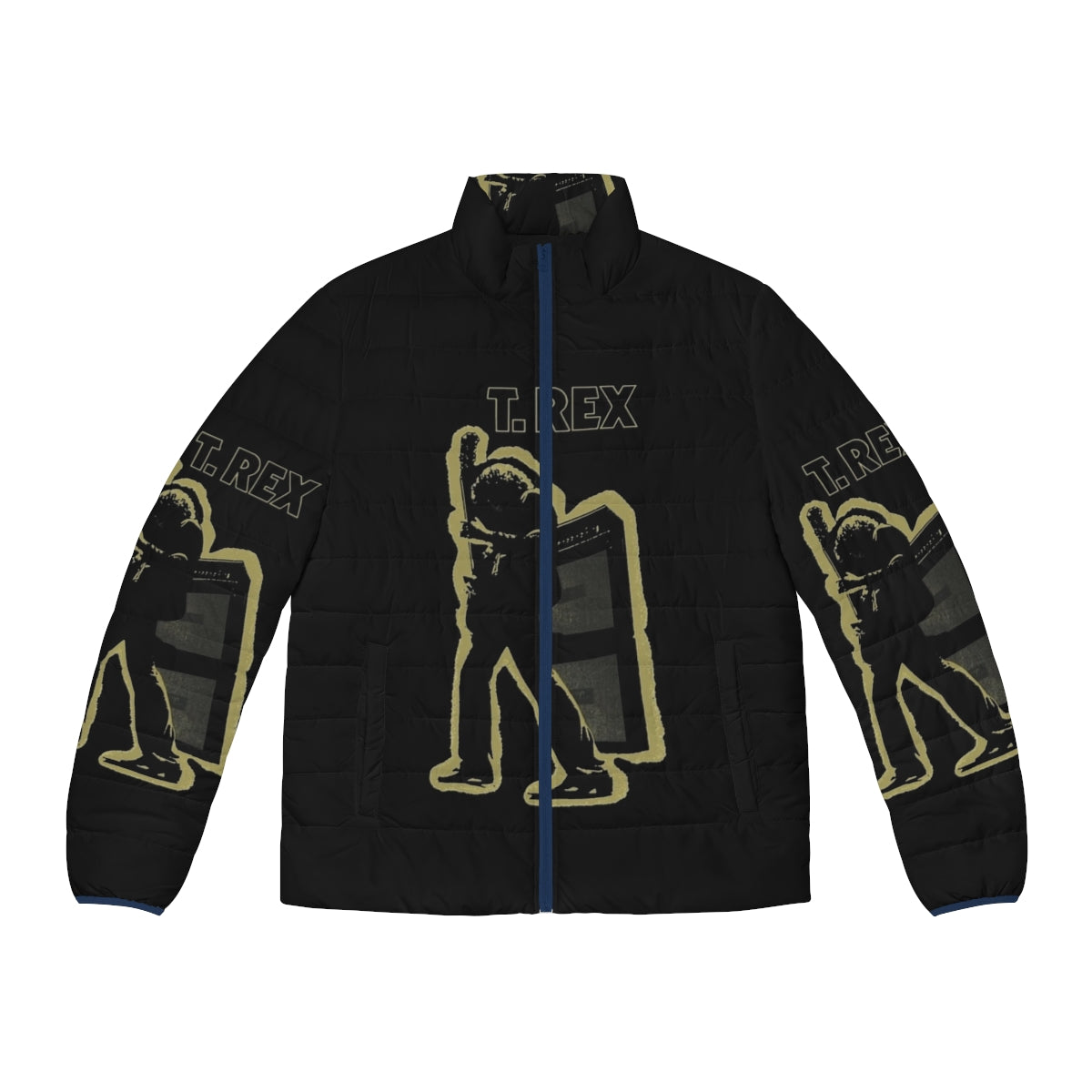 Electric Warrior Puffer Jacket 2 featuring a vintage T. Rex and glam rock inspired design