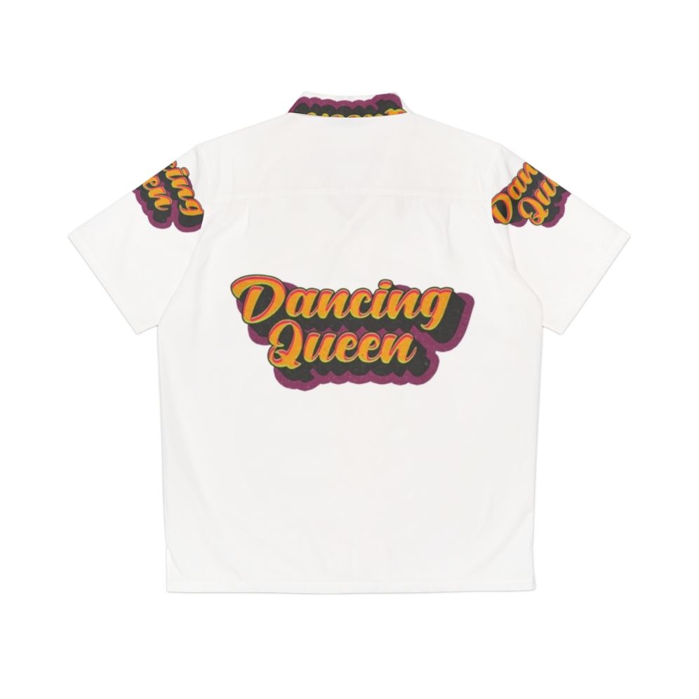 Vintage "Dancing Queen" Hawaiian shirt with retro music and dance inspired design - Back