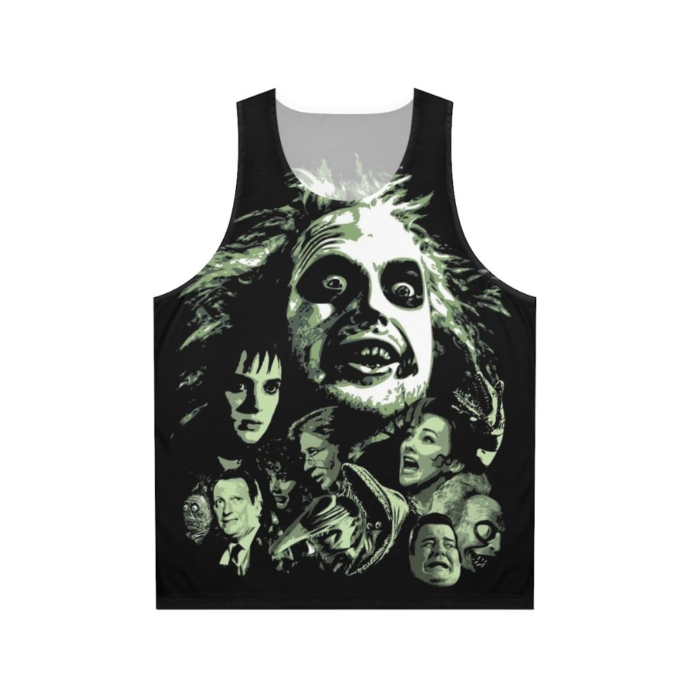 Beetlejuice unisex tank top featuring the iconic movie character