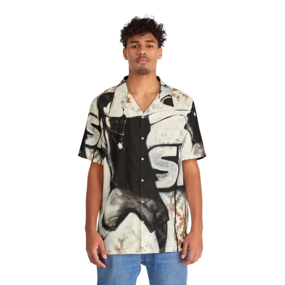 Reservation Dogs Hawaiian Shirt featuring contemporary native american art - People Front