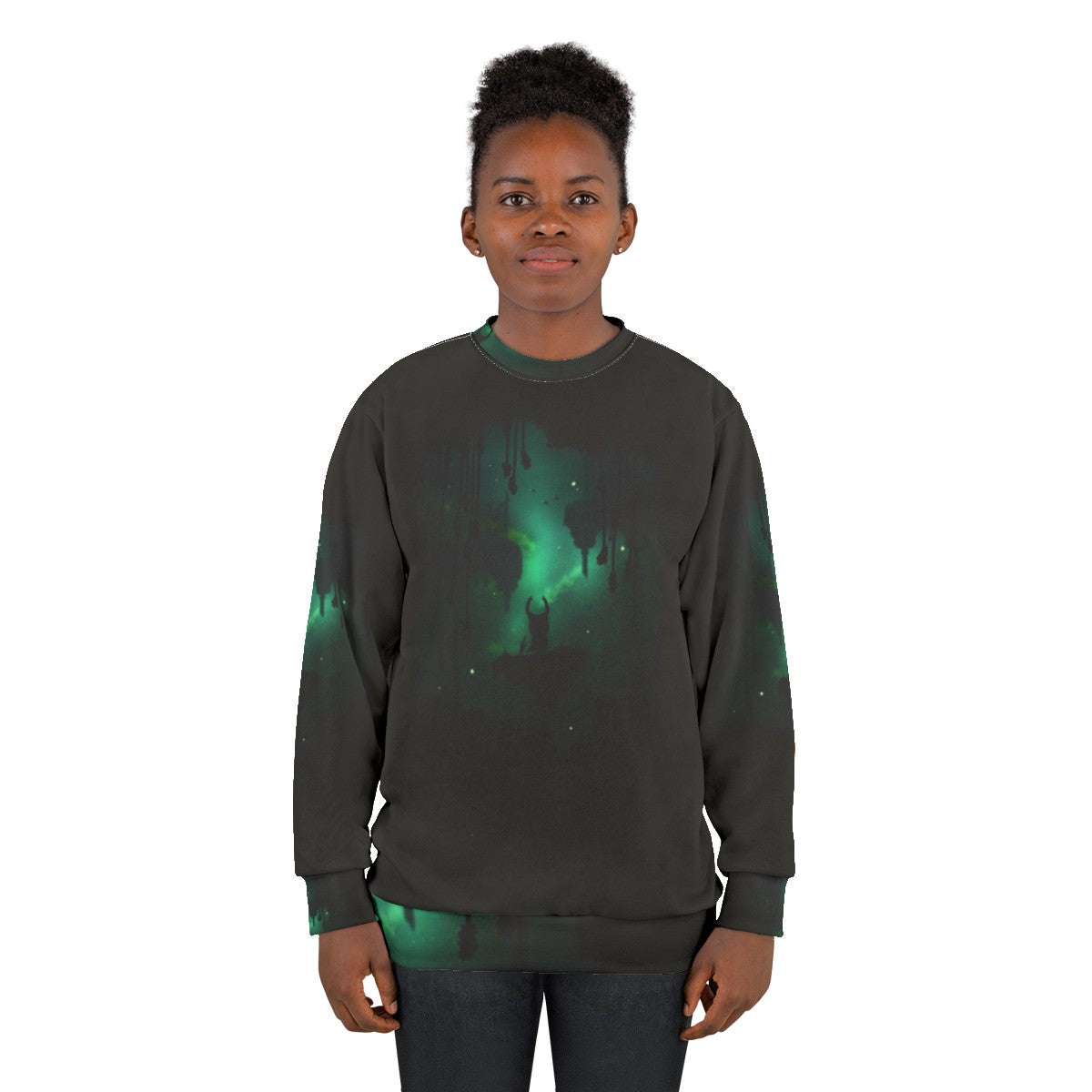 Nature-inspired 'Greenpath' sweatshirt for Hollow Knight fans - women