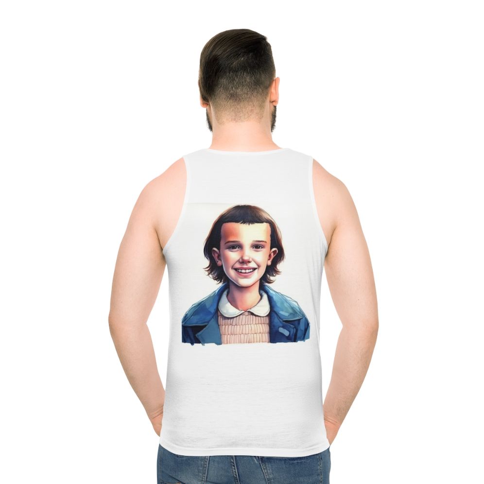 Eleven Stranger Things Unisex Tank Top - men back