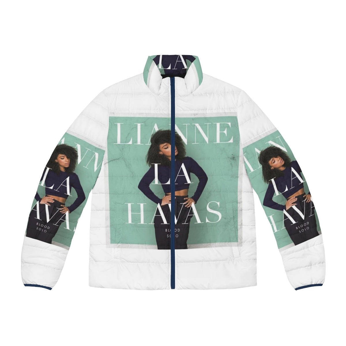 Lianne La Havas wearing a cozy puffer jacket, fashionable singer and artist