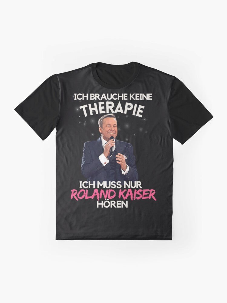 Roland Kaiser, a popular German schlager singer, featured on a graphic t-shirt - Flat lay