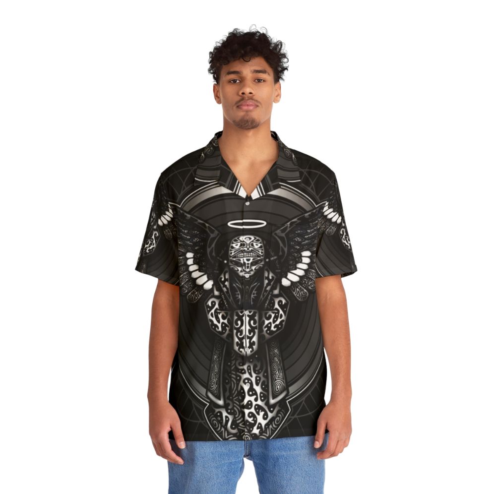 Anunnaki Hawaiian Shirt with Spiritual Ancient Alien Inspired Design - Lifestyle