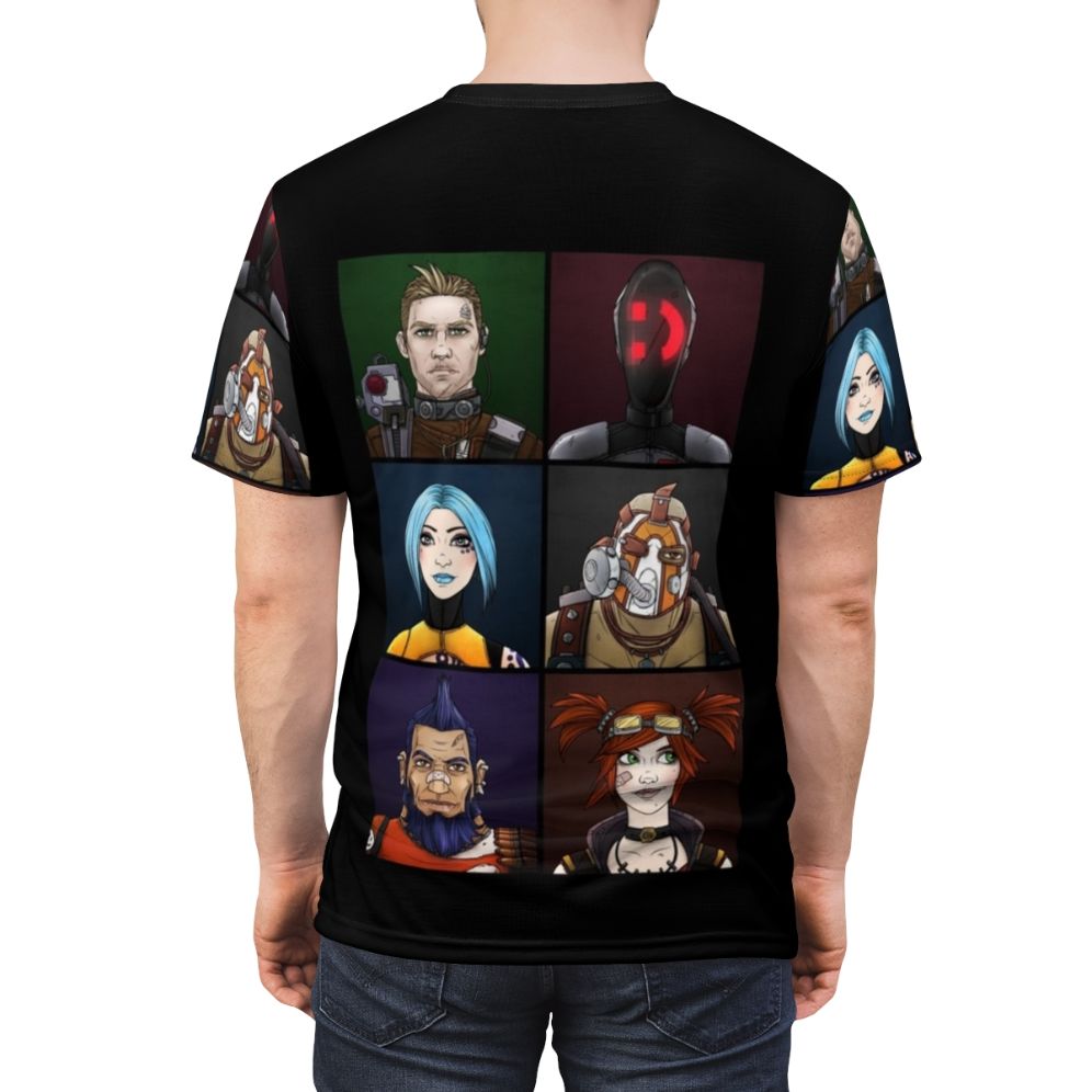 Borderlands Vault Hunters Inspired Fan Art T-Shirt - men back