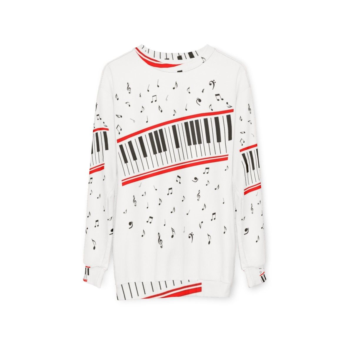 Michael Jackson Beat It Piano Sweatshirt - hanging