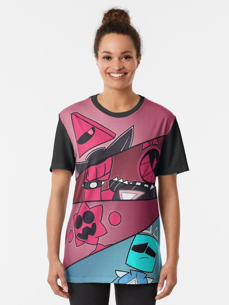 Close to Your Heart gaming graphic t-shirt featuring the CTYH Cuda, Blixer, Lycan, and Cube designs - Women