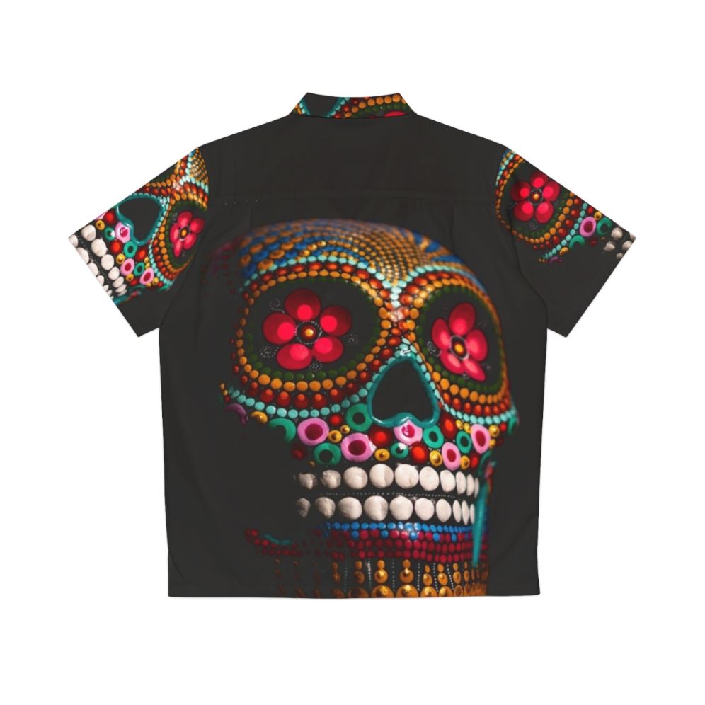 Day of the Dead Skull Hawaiian Shirt - Back