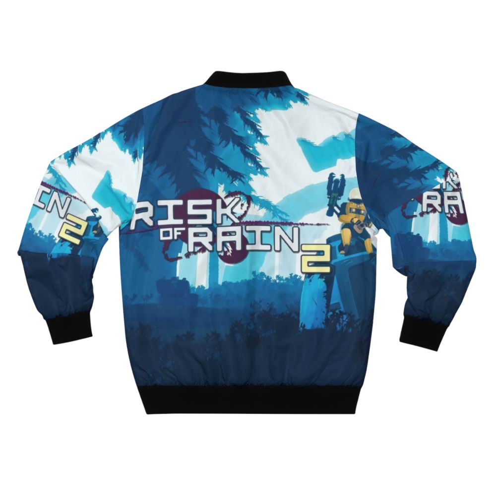 Risk of Rain Bomber Jacket with Iconic Game Artwork - Back