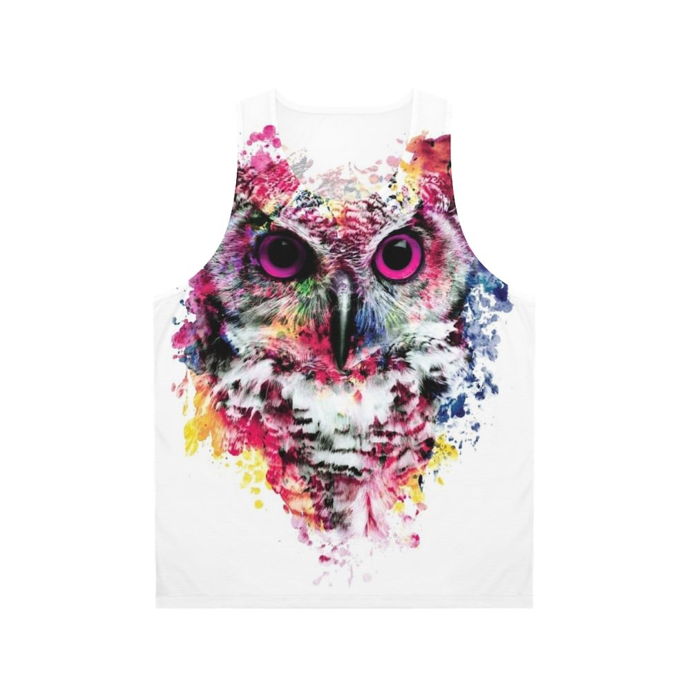 Colorful Owl Unisex Tank Top