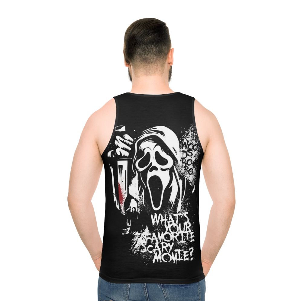 Scary Movie Unisex Tank Top - men back